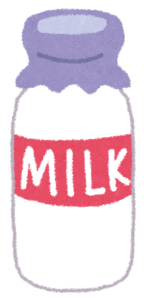 ミルク瓶のイラスト